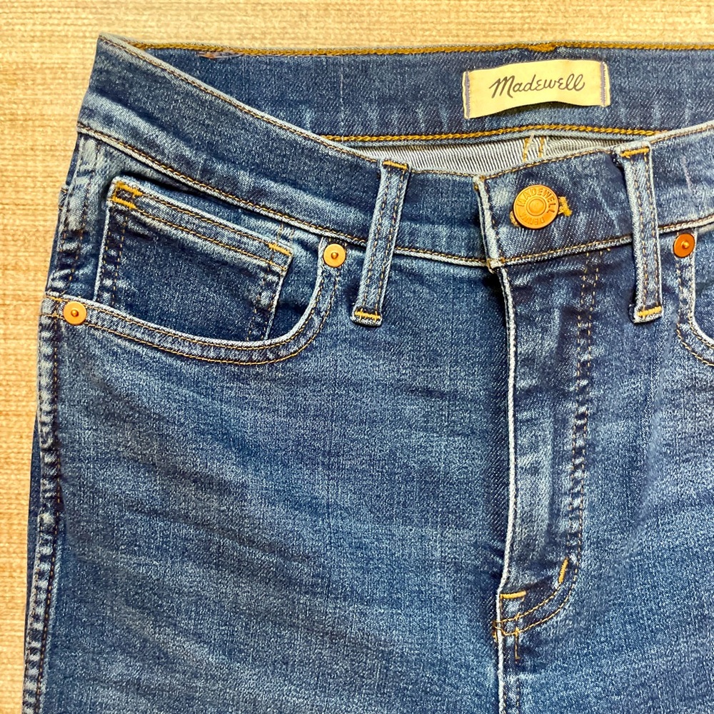 Taller Madewell Sky High Skinny Jeans | NWT | 28 | 34” | Medium Blue | Stretch